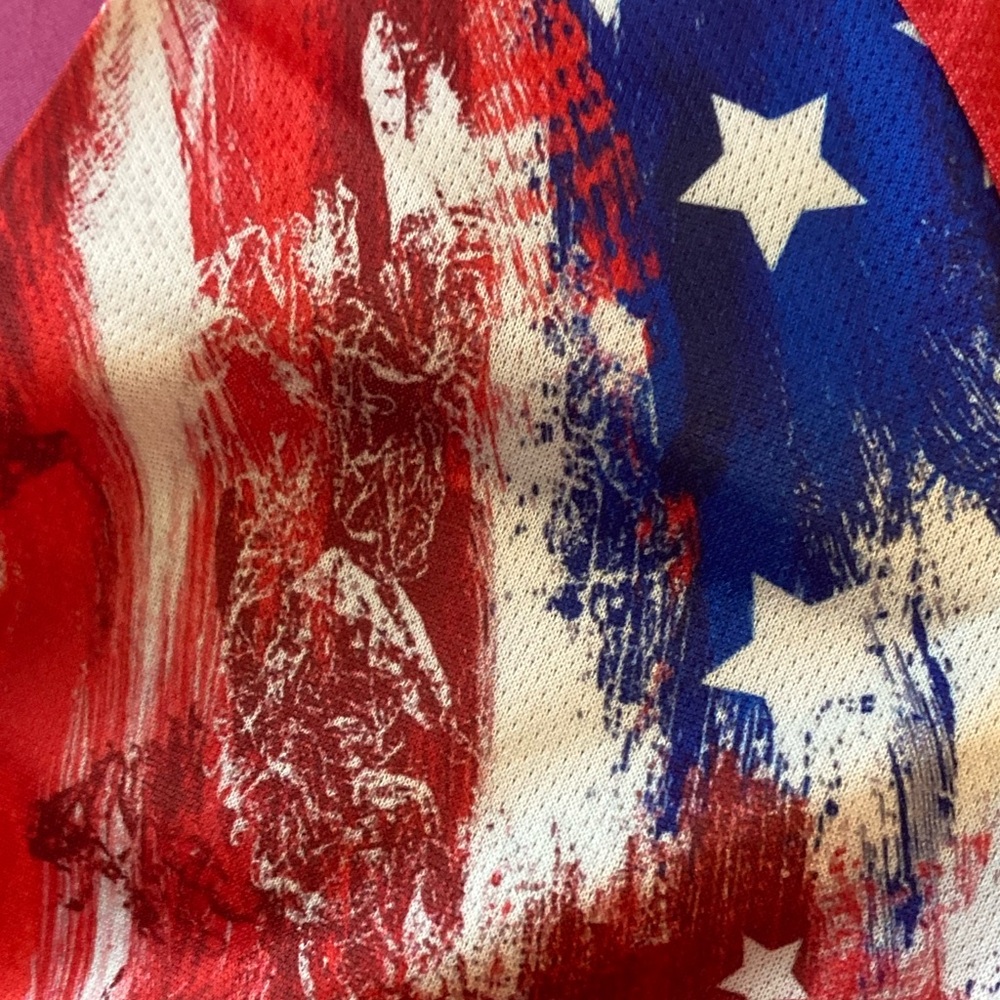 Patriotic Eagle Graphic V-Neck Tee - 250 Years Red - Picture 6 of 11
